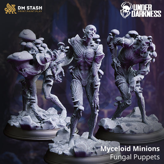 Fungal Zombies - infected humans Figure + Base + BONUS print 3d 12k miniature Gift Idea mini | Dungeons & Dragons | Tabletop | DM Stash