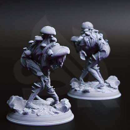 Fungal Zombies - infected humans Figure + Base + BONUS print 3d 12k miniature Gift Idea mini | Dungeons & Dragons | Tabletop | DM Stash