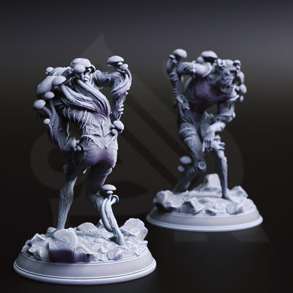 Fungal Zombies - infected humans Figure + Base + BONUS print 3d 12k miniature Gift Idea mini | Dungeons & Dragons | Tabletop | DM Stash