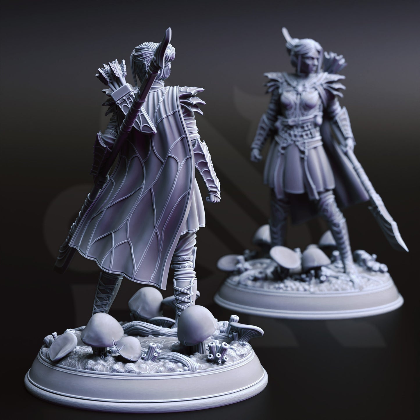 Drow Soldiers - Irinax&#39;s 3 Warriors Bundle Figure + Base + BONUS print 3d 12k miniature Gift Idea mini |Dungeons & Dragons Tabletop DM Stash