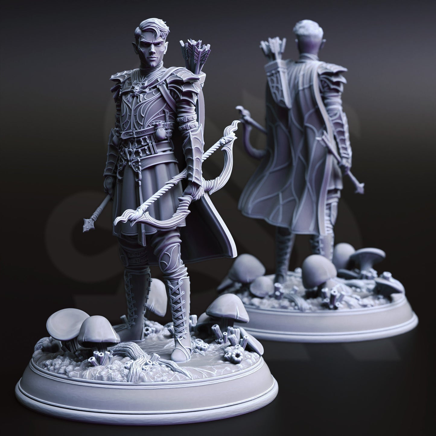 Drow Soldiers - Irinax&#39;s 3 Warriors Bundle Figure + Base + BONUS print 3d 12k miniature Gift Idea mini |Dungeons & Dragons Tabletop DM Stash