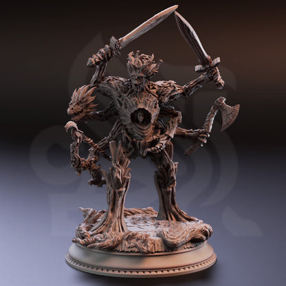 Treant Dryad Hybrid - Verda Forest Warrior + Base + BONUS print 3d 12k miniature Gift Idea mini | Dungeons & Dragons | Tabletop | DM Stash