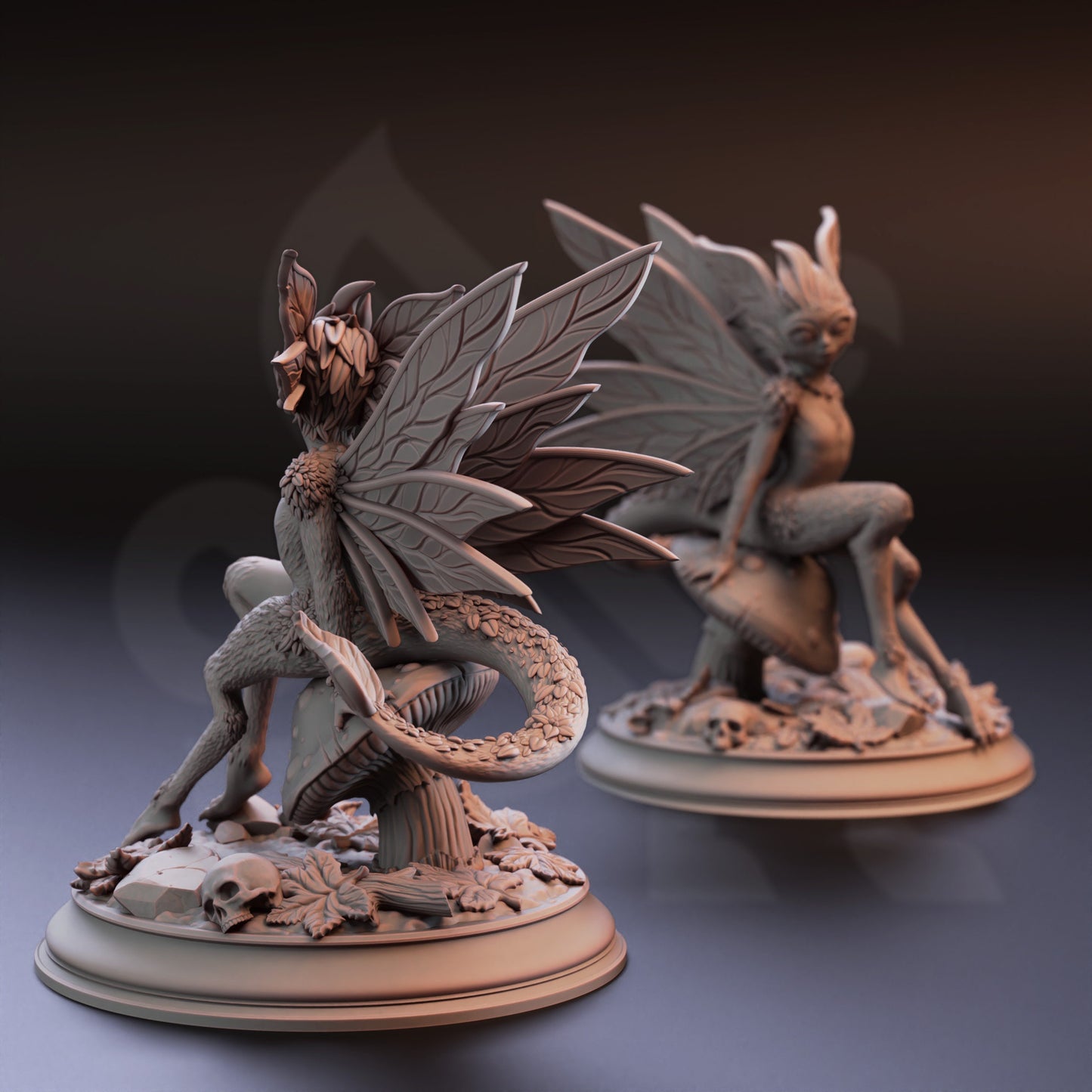 Feral Faeries - Syldi Bundle Dragonflies Figure 12k + Base Print 3D RPG Miniature Gift Idea mini | Dungeons & Dragons | Tabletop | DM Stash