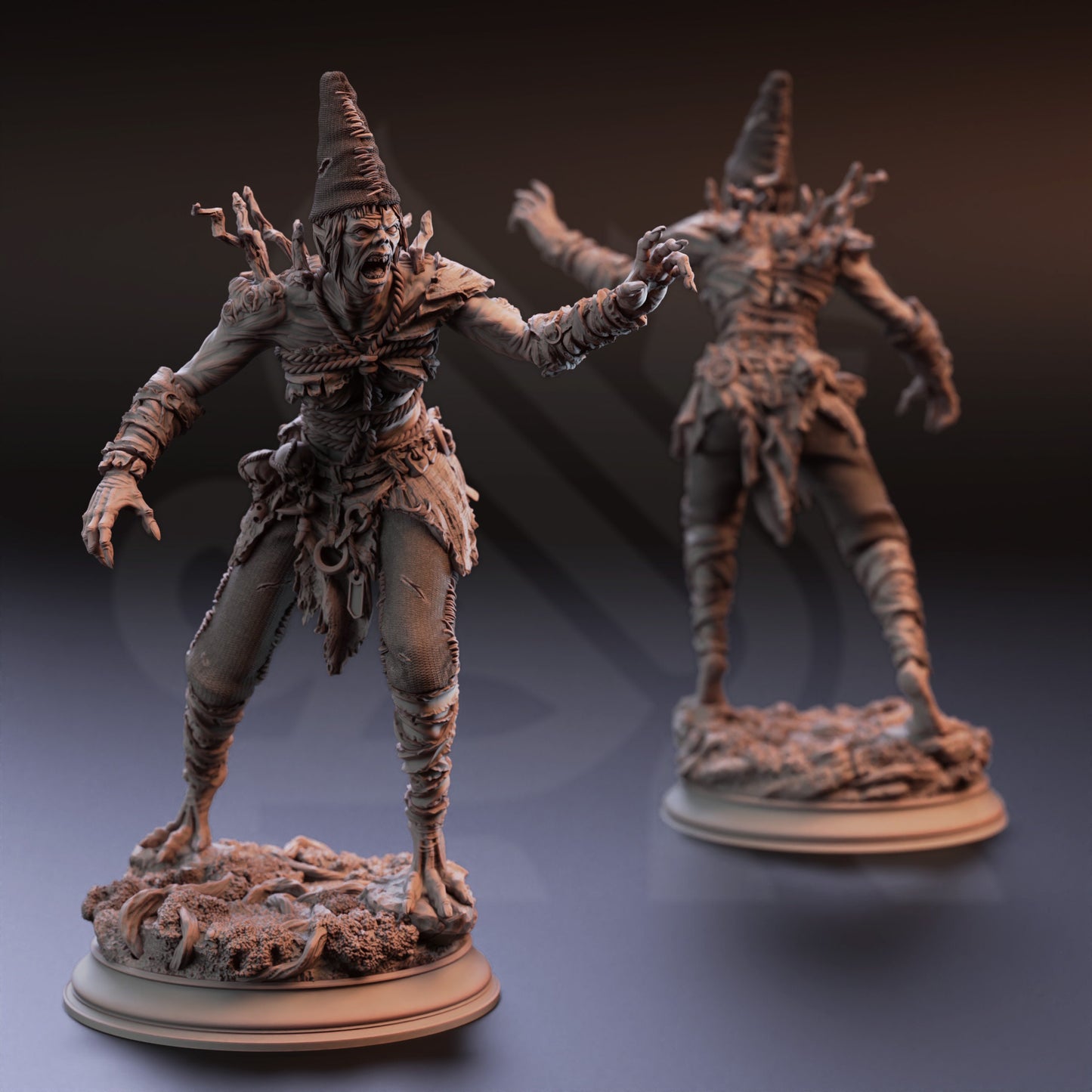 Voyeur Hag - Granny Nora Undead Goblin Figure 12k + Base Print 3D RPG Miniature Gift Idea mini | Dungeons & Dragons | Tabletop | DM Stash