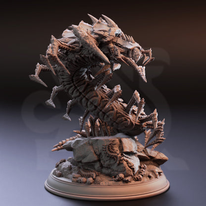 HUGE Centipede Abomination - Conrad Monster Figure 12k + Base Print 3D RPG Miniature Gift Idea mini Dungeons & Dragons | Tabletop | DM Stash