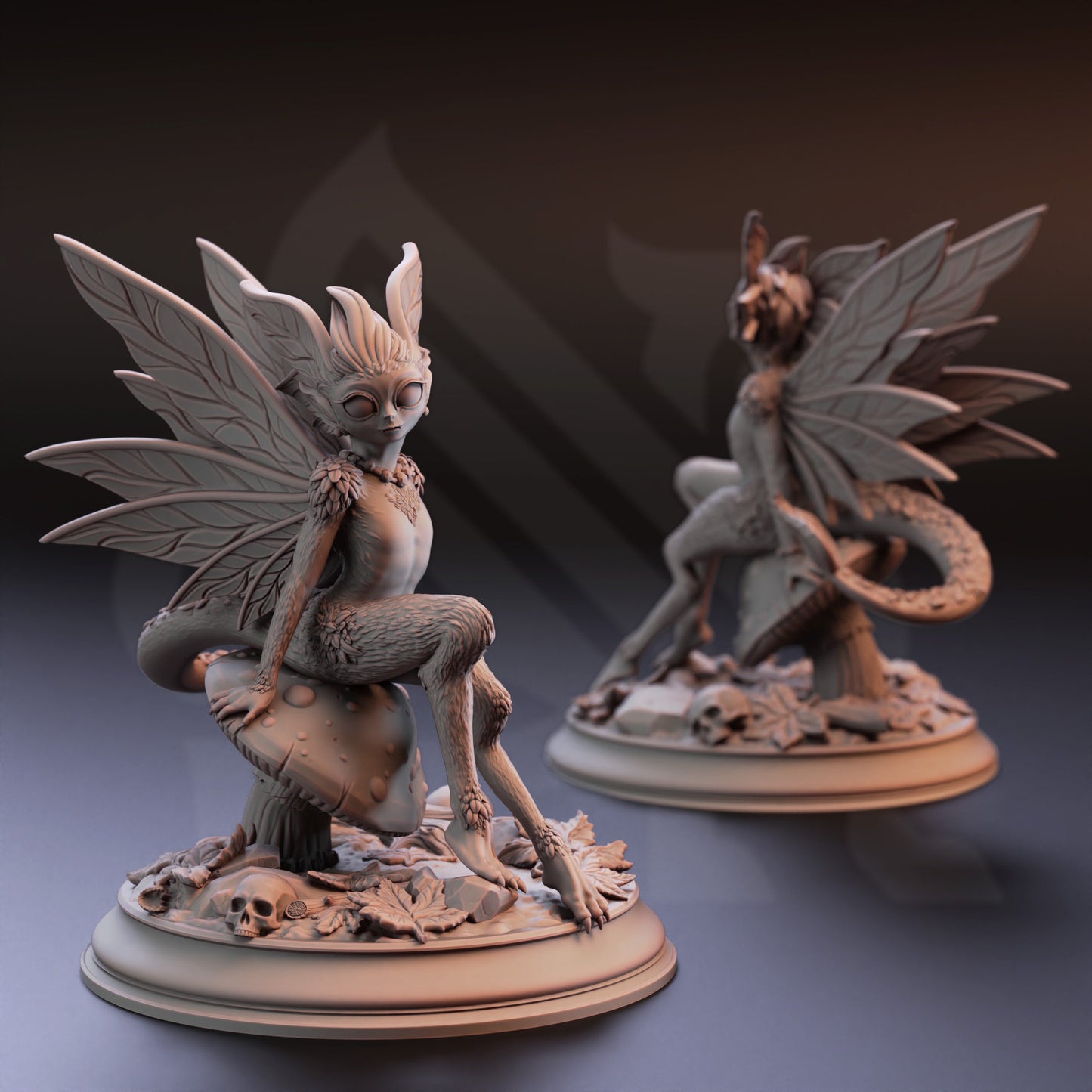 Feral Faeries - Syldi Bundle Dragonflies Figure 12k + Base Print 3D RPG Miniature Gift Idea mini | Dungeons & Dragons | Tabletop | DM Stash