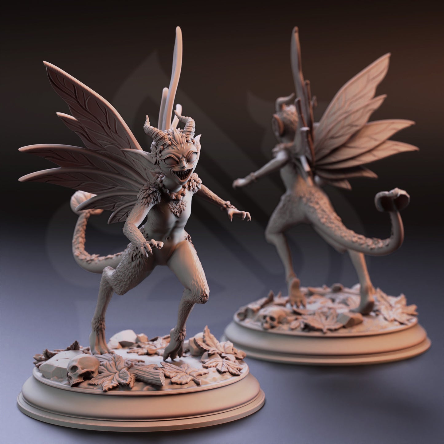 Feral Faeries - Syldi Bundle Dragonflies Figure 12k + Base Print 3D RPG Miniature Gift Idea mini | Dungeons & Dragons | Tabletop | DM Stash