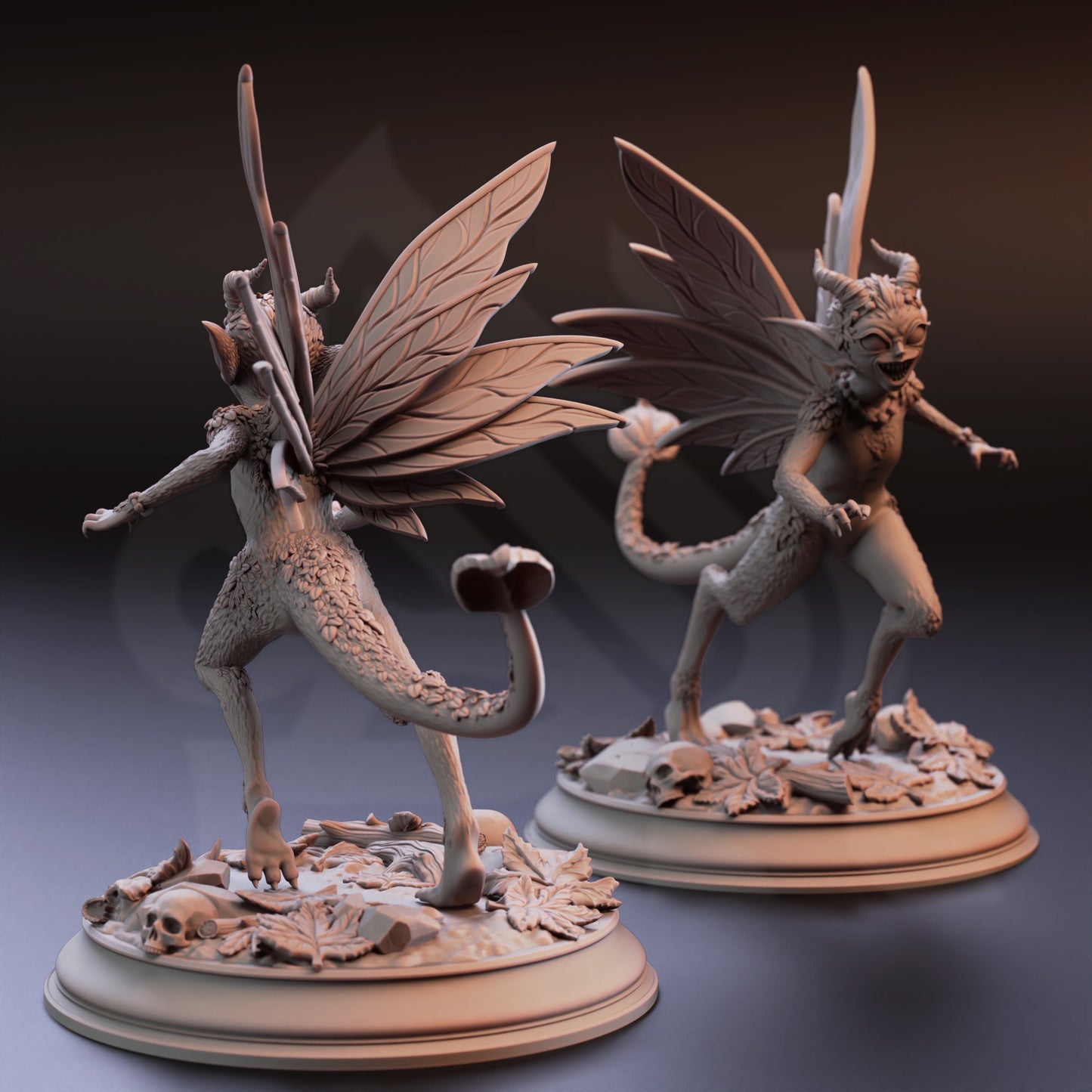 Feral Faeries - Syldi Bundle Dragonflies Figure 12k + Base Print 3D RPG Miniature Gift Idea mini | Dungeons & Dragons | Tabletop | DM Stash