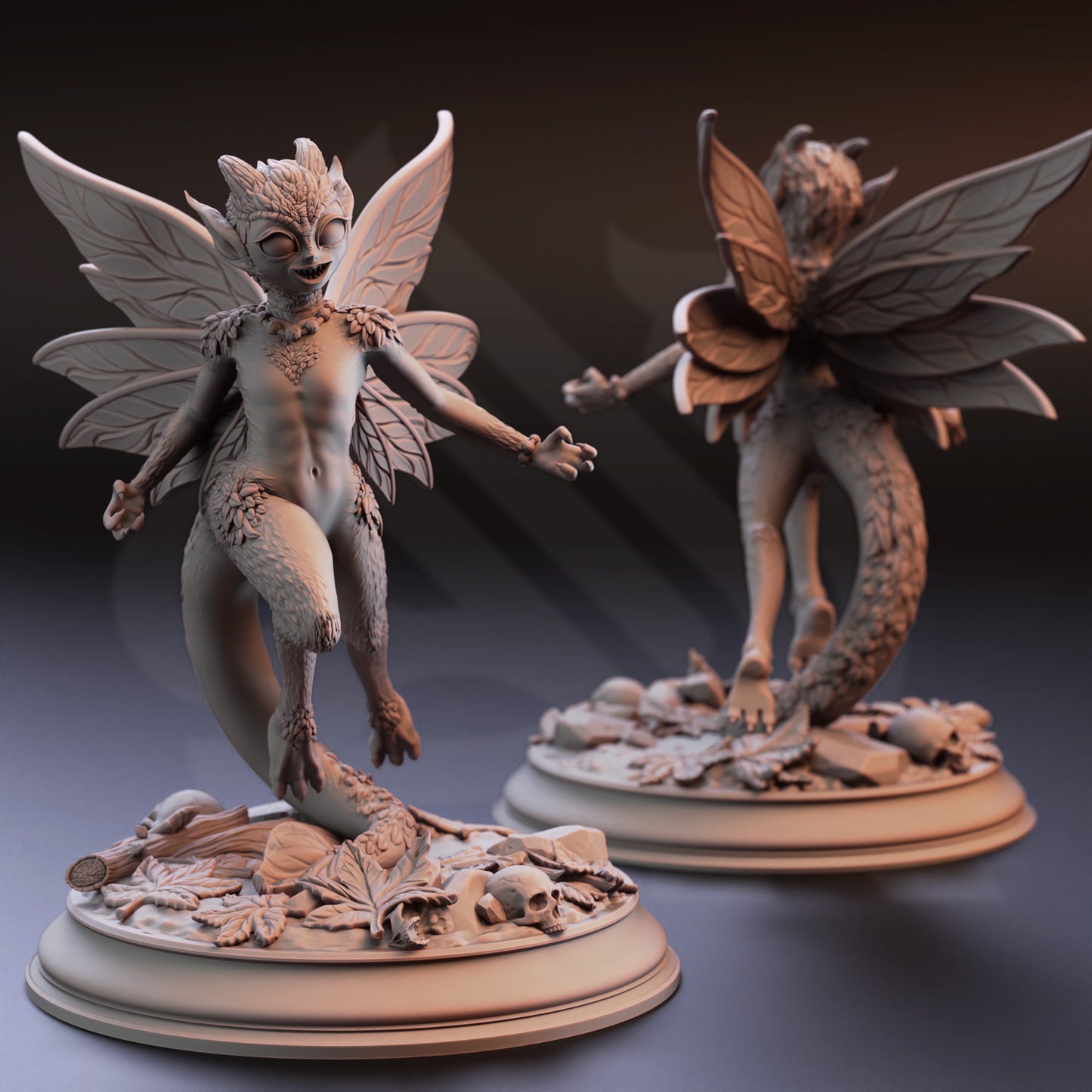 Feral Faeries - Syldi Bundle Dragonflies Figure 12k + Base Print 3D RPG Miniature Gift Idea mini | Dungeons & Dragons | Tabletop | DM Stash