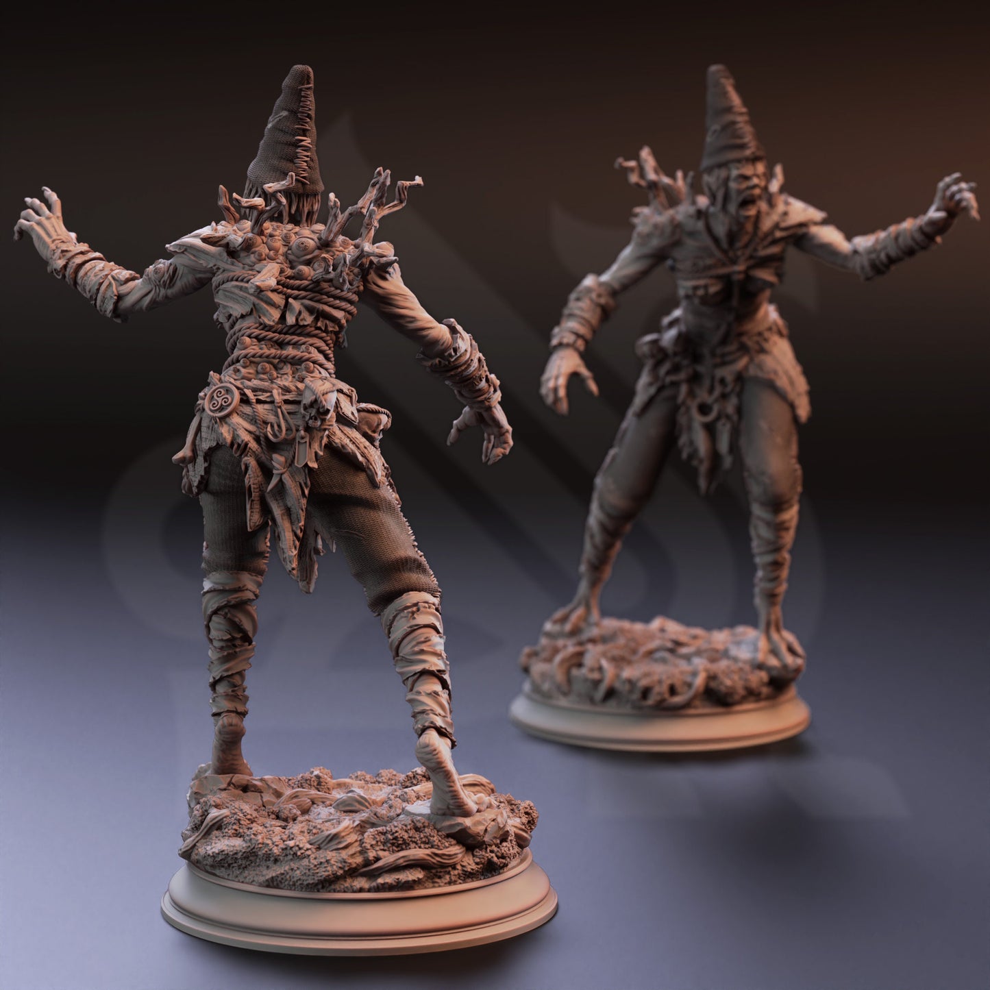 Voyeur Hag - Granny Nora Undead Goblin Figure 12k + Base Print 3D RPG Miniature Gift Idea mini | Dungeons & Dragons | Tabletop | DM Stash