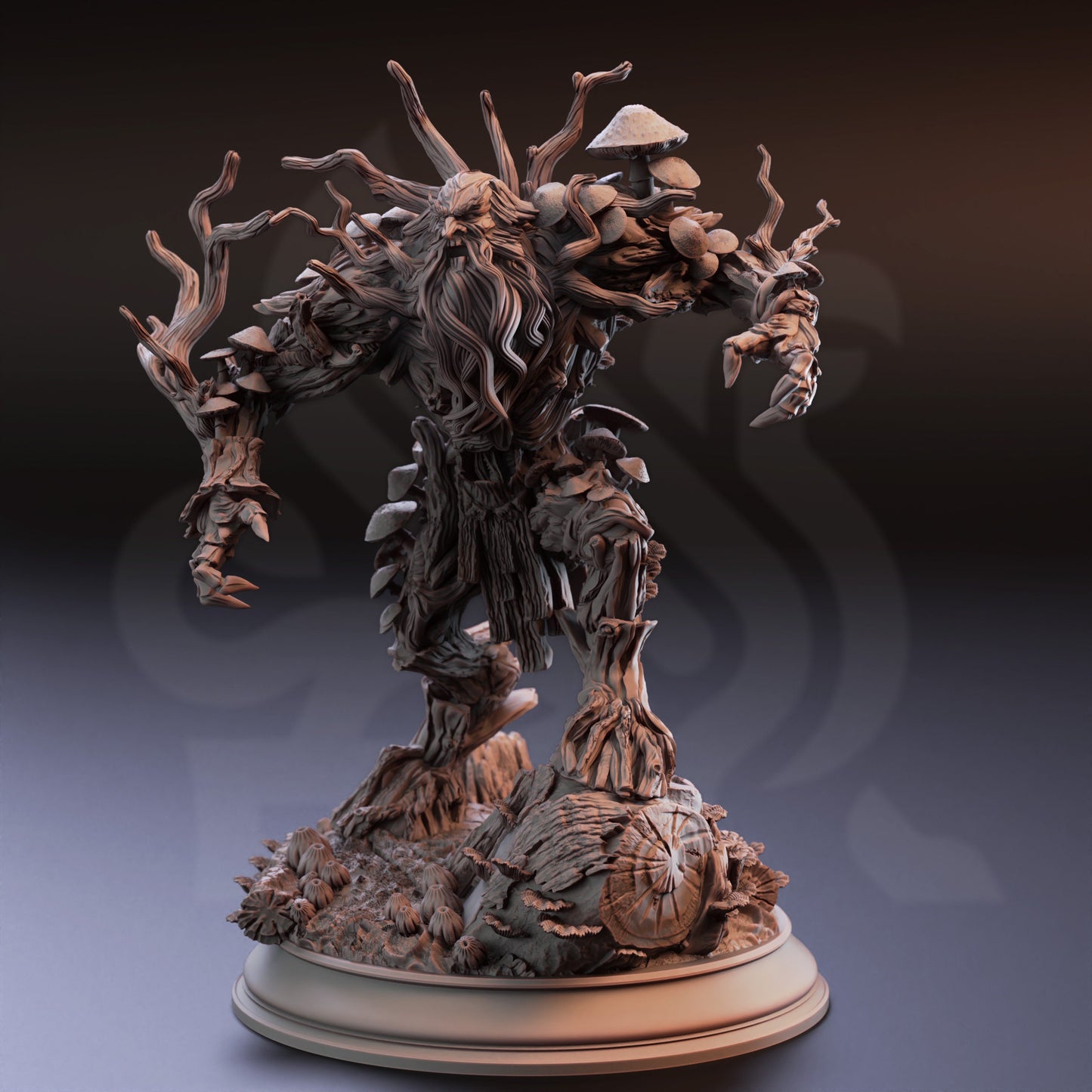 Corrupted Elder Treant - Garamundi Monster HUGE Figure 12k + Base Print 3D RPG Miniature Gift Idea mini Dungeons & Dragons Tabletop DM Stash