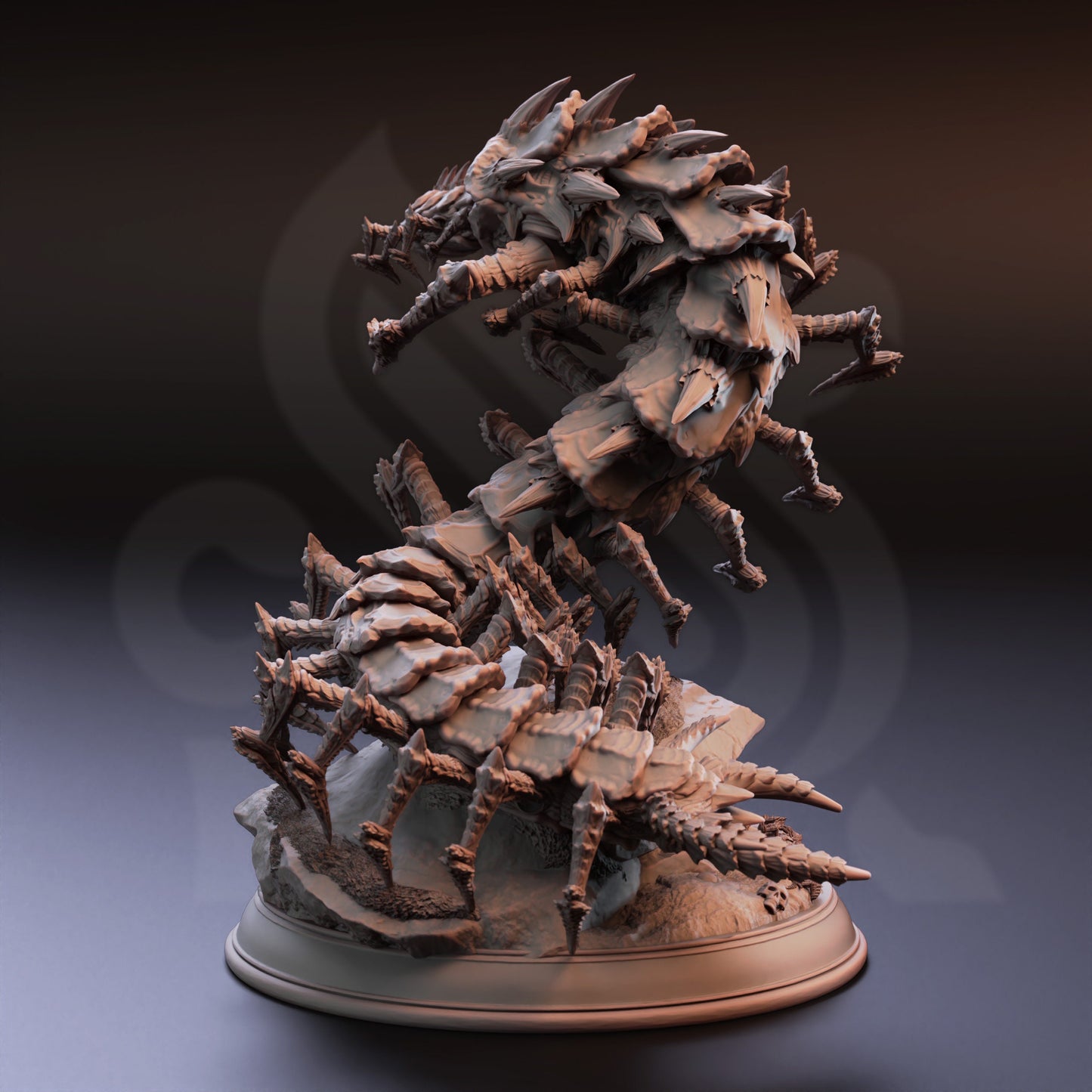 HUGE Centipede Abomination - Conrad Monster Figure 12k + Base Print 3D RPG Miniature Gift Idea mini Dungeons & Dragons | Tabletop | DM Stash