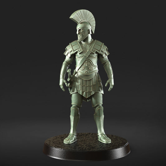 Alejandro - Roman Empire Soldier Figure 12k + Base Print 3D RPG Miniature Gift Idea mini | Dungeons & Dragons | Tabletop | DM Stash