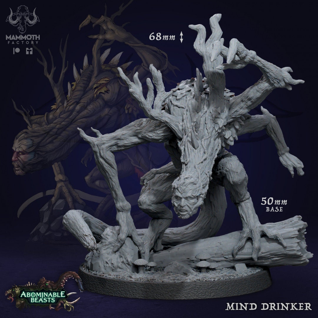 Mind Drinker - Forest Best Evil Figure 12k 14k + BONUS Print 3D RPG Miniature Gift Idea mini | Dungeons & Dragons | Tabletop Mammoth Factory