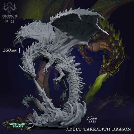 Adult Tarralith Dragon Fire GIANT Figure 12k 14k + BONUS Print 3D RPG Miniature Gift Idea mini | Dungeons & Dragons | Tabletop | Mammoth