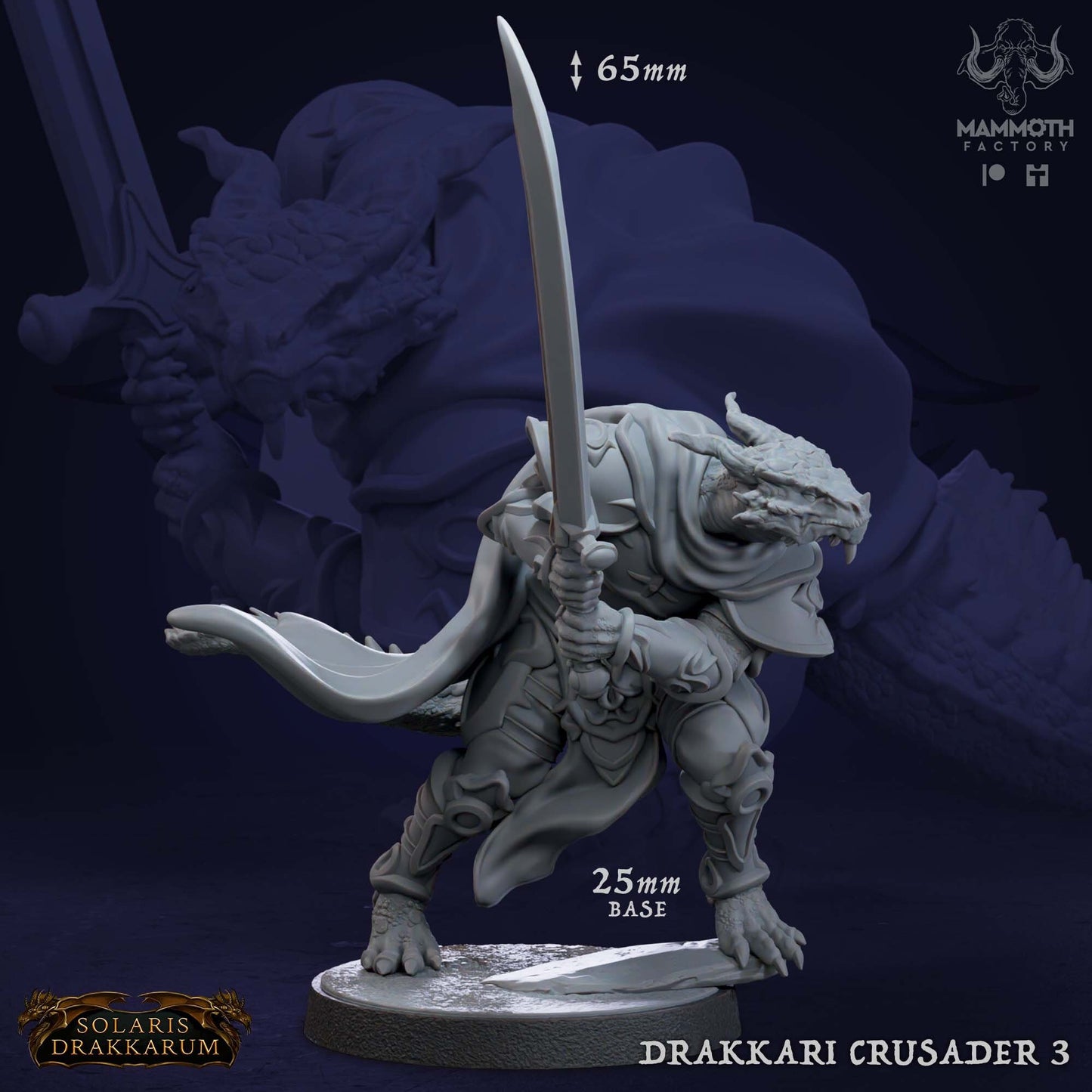 Drakkari Crusader Warband Bundle 8 Figures 12k 14k + BONUS Print 3D RPG Miniature Gift Idea mini | Dungeons & Dragons | Tabletop Mammoth