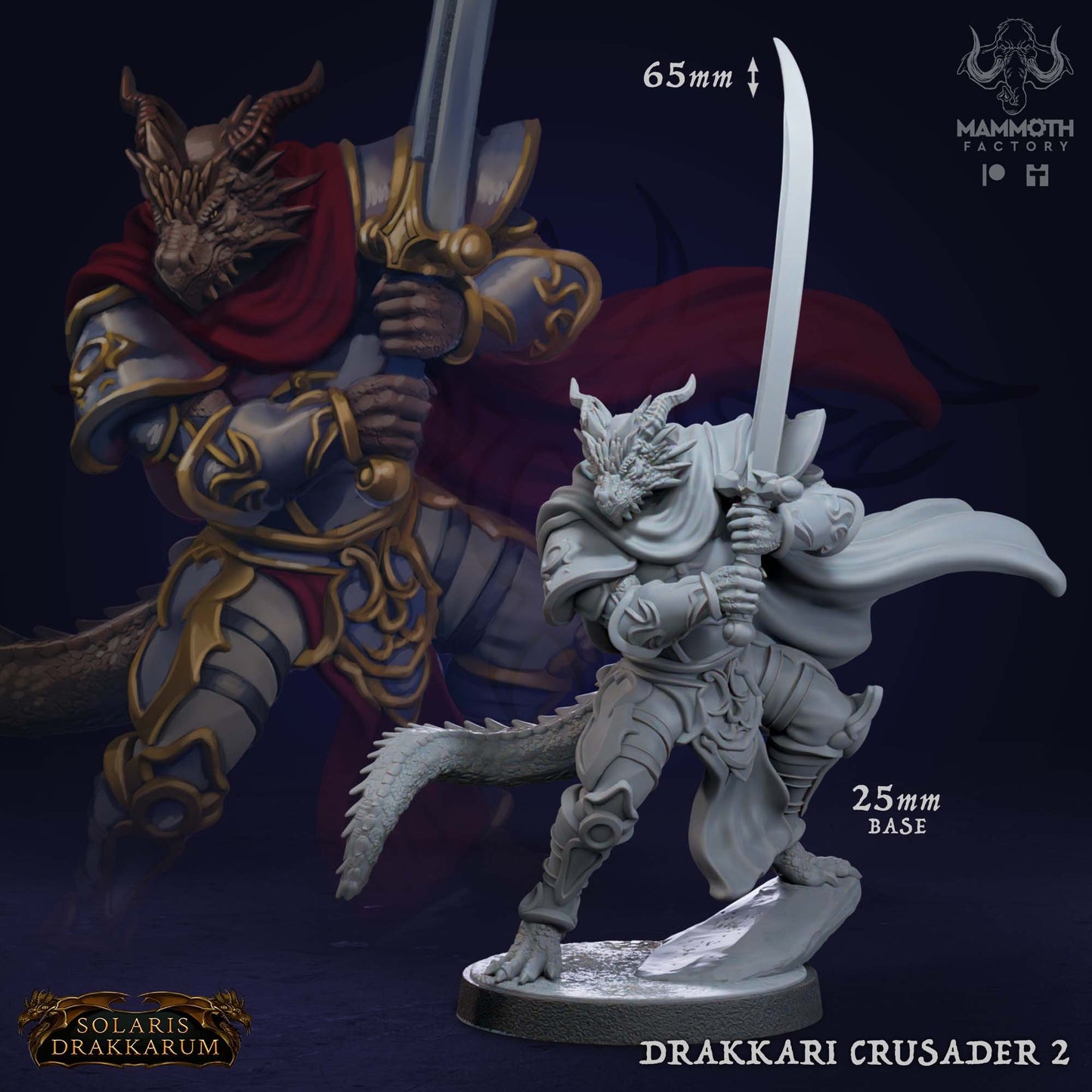 Drakkari Crusader Warband Bundle 8 Figures 12k 14k + BONUS Print 3D RPG Miniature Gift Idea mini | Dungeons & Dragons | Tabletop Mammoth