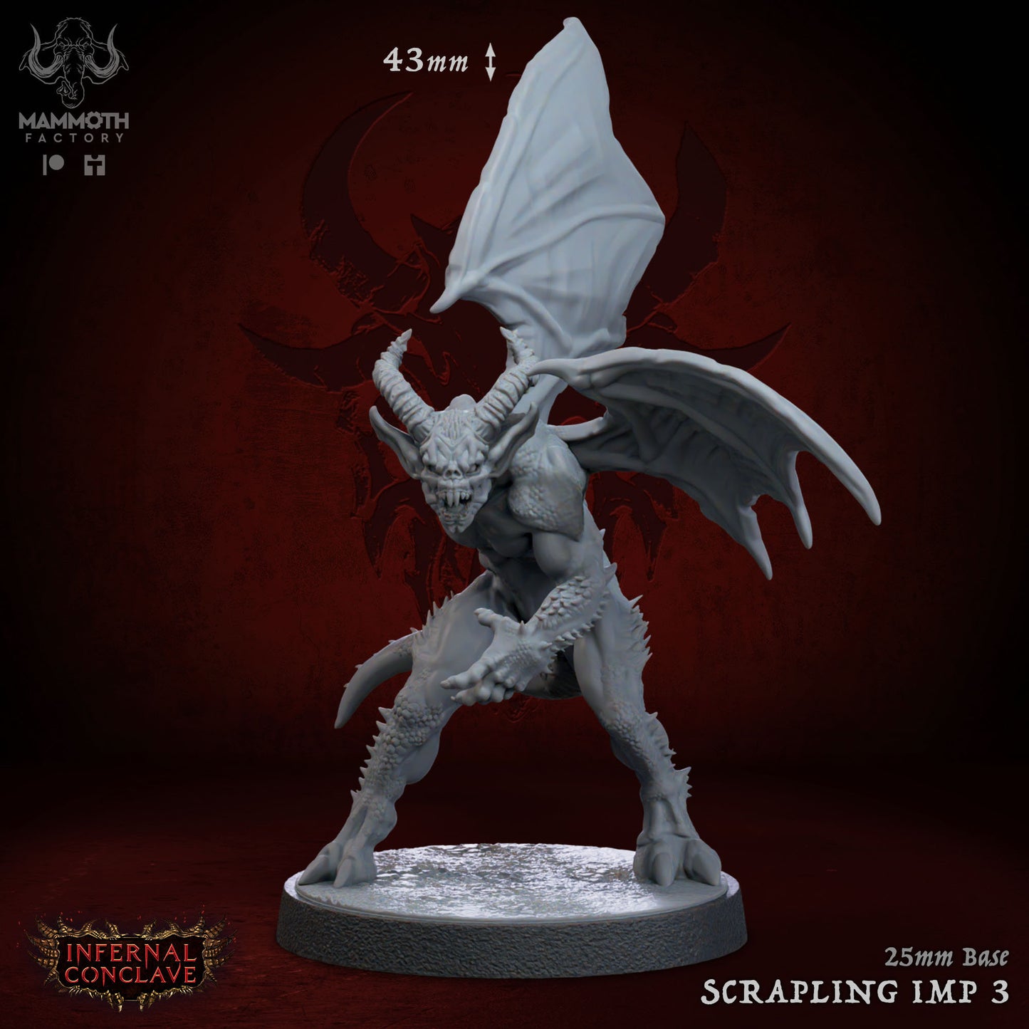 Scrapling Imps Warband Gargoyles Bundle 8 Figs 12k 14k + BONUS Print 3D RPG Miniature Gift Idea mini | Dungeons & Dragons | Tabletop Mammoth