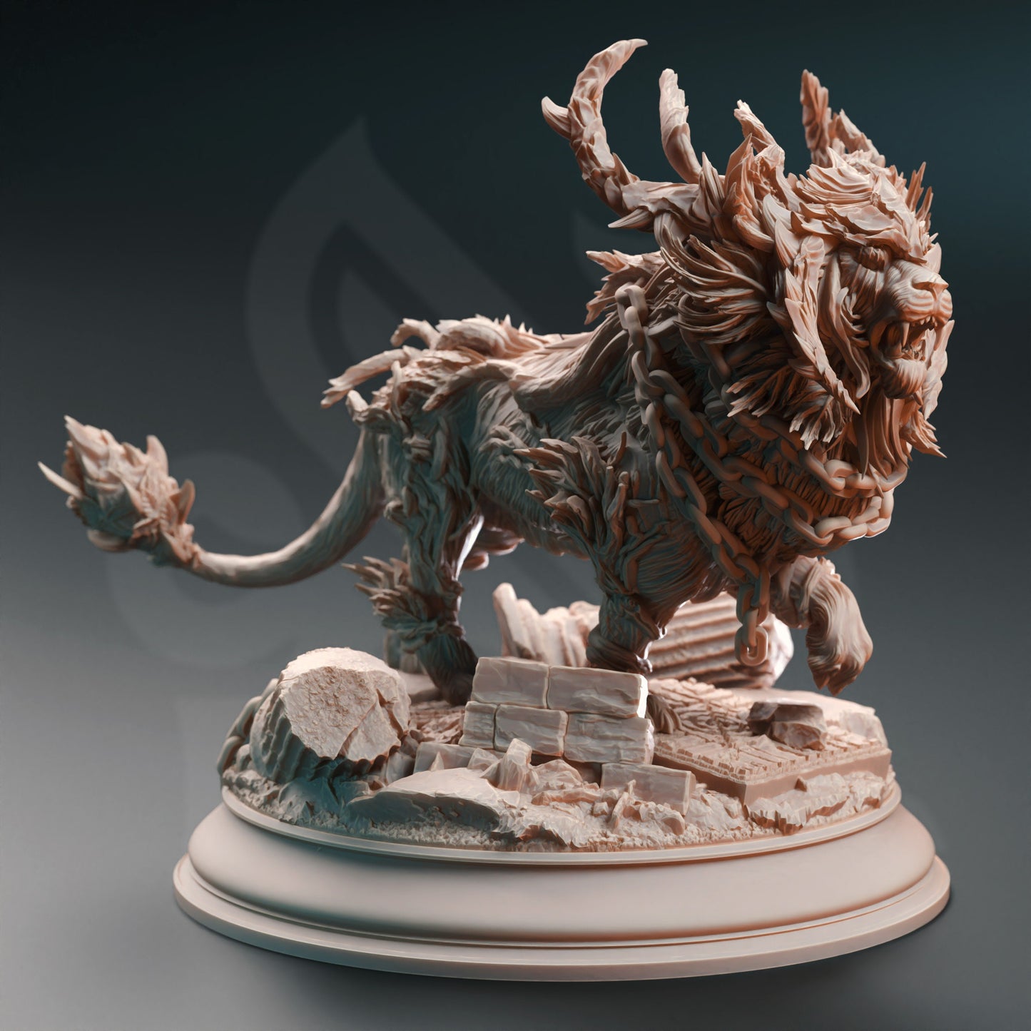 Punished Fey Lord - Torgothrin Monster Lion Figure 12k + Gratis Print 3D RPG Miniature Gift Idea mini | Dungeons & Dragons Tabletop DM Stash