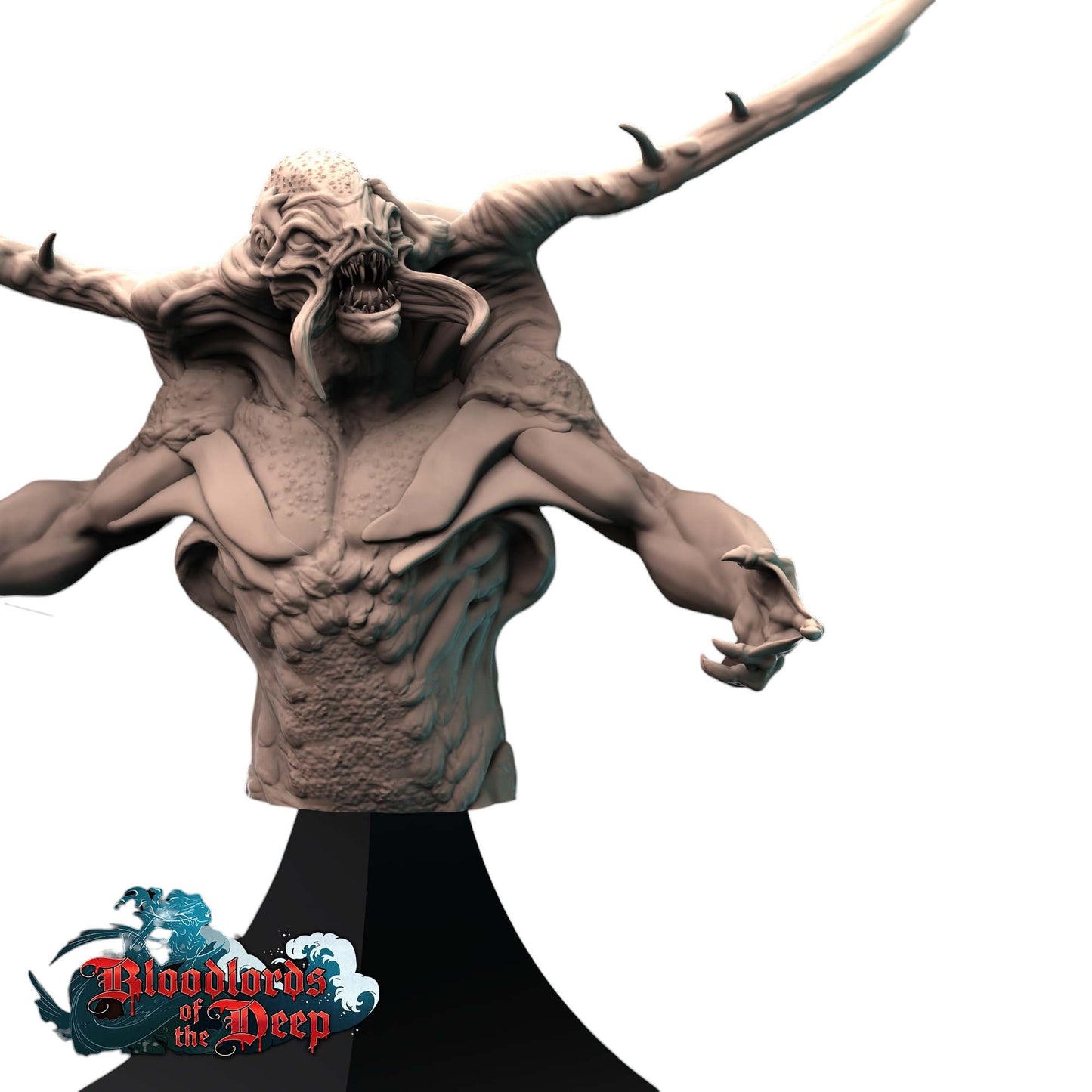 BUST - Drowner Monster Devil Beast 71mm tall figure print 3d 12k miniature Gift Idea | Dungeons and Dragons | Tabletop | Mammoth Factory