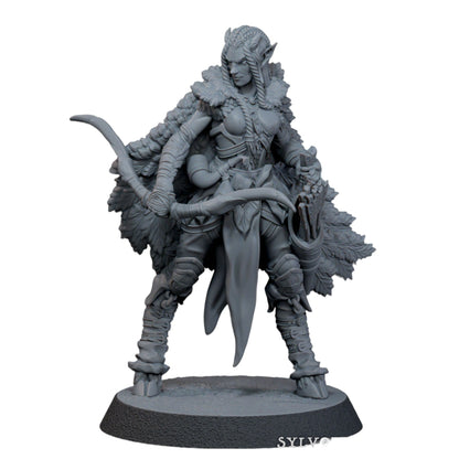 Sylvoth - Female Sukkub Archer Figure 12k 14k + BONUS Print 3D RPG Miniature Gift Idea mini | Dungeons & Dragons | Tabletop | Mammoth