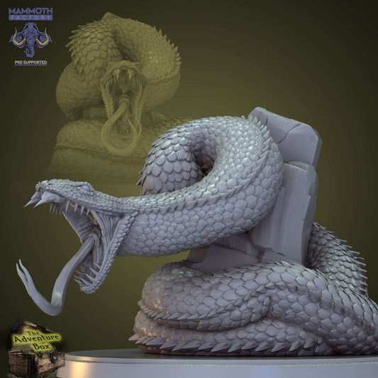 Deathfang - Strangler Snake HUGE Figure 12k 14k + BONUS Print 3D RPG Miniature Gift Idea mini | Dungeons & Dragons | Tabletop | Mammoth