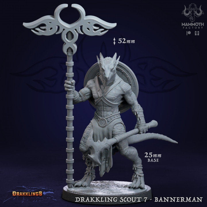 Drakkling Scout Warband Bundle 8 Figures 12k 14k + BONUS Print 3D RPG Miniature Gift Idea mini | Dungeons & Dragons | Tabletop Mammoth