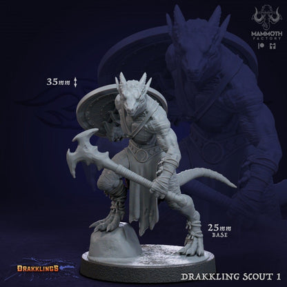 Drakkling Scout Warband Bundle 8 Figuren 12k 14k + BONUS Druck 3D RPG Miniatur Geschenkidee Mini | Dungeons &amp; Dragons | Tabletop Mammut