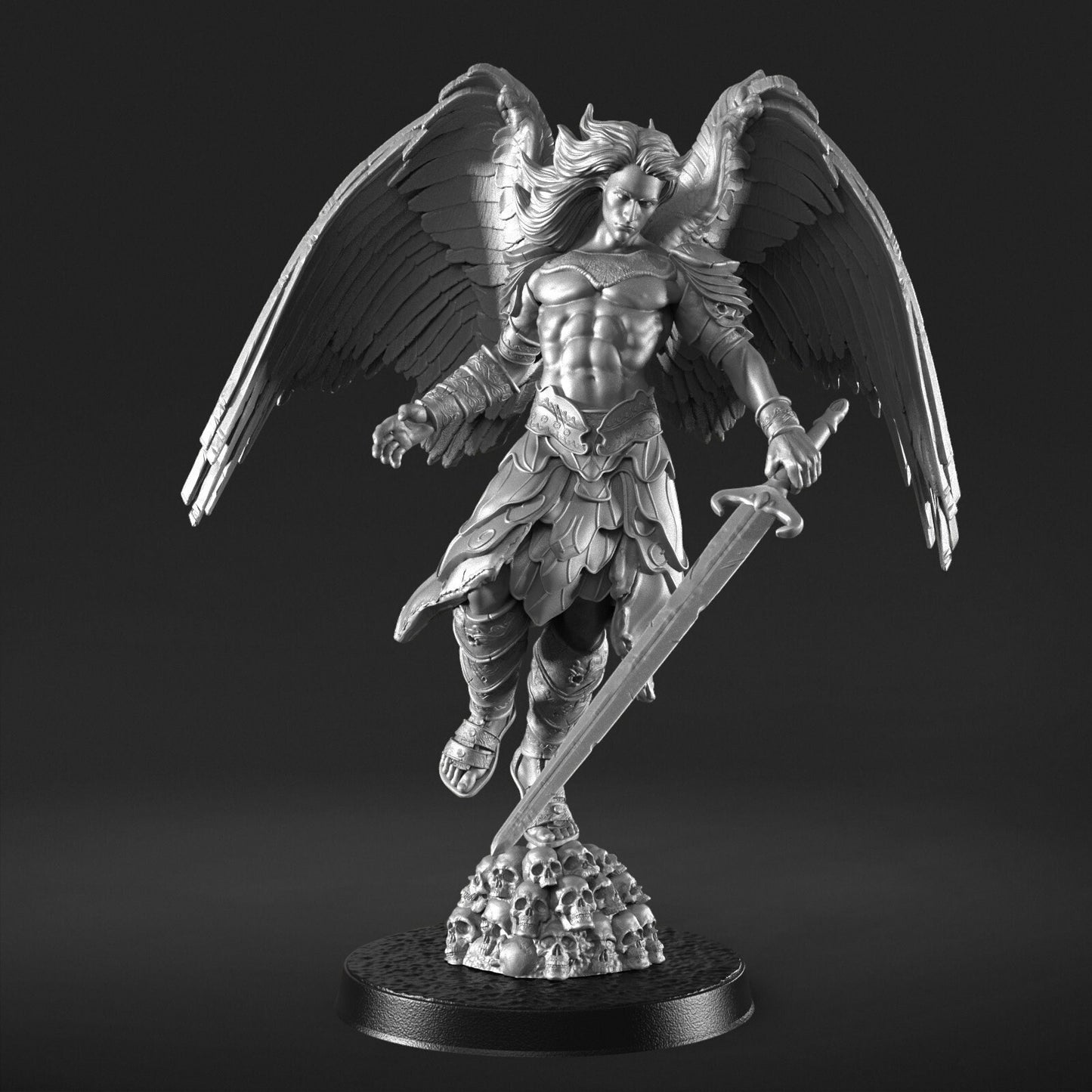 Abaddon - Angel Death Knight Figure 12k 14k + BONUS Print 3D RPG Miniature Gift Idea mini | Dungeons & Dragons | Tabletop | RN Estudio