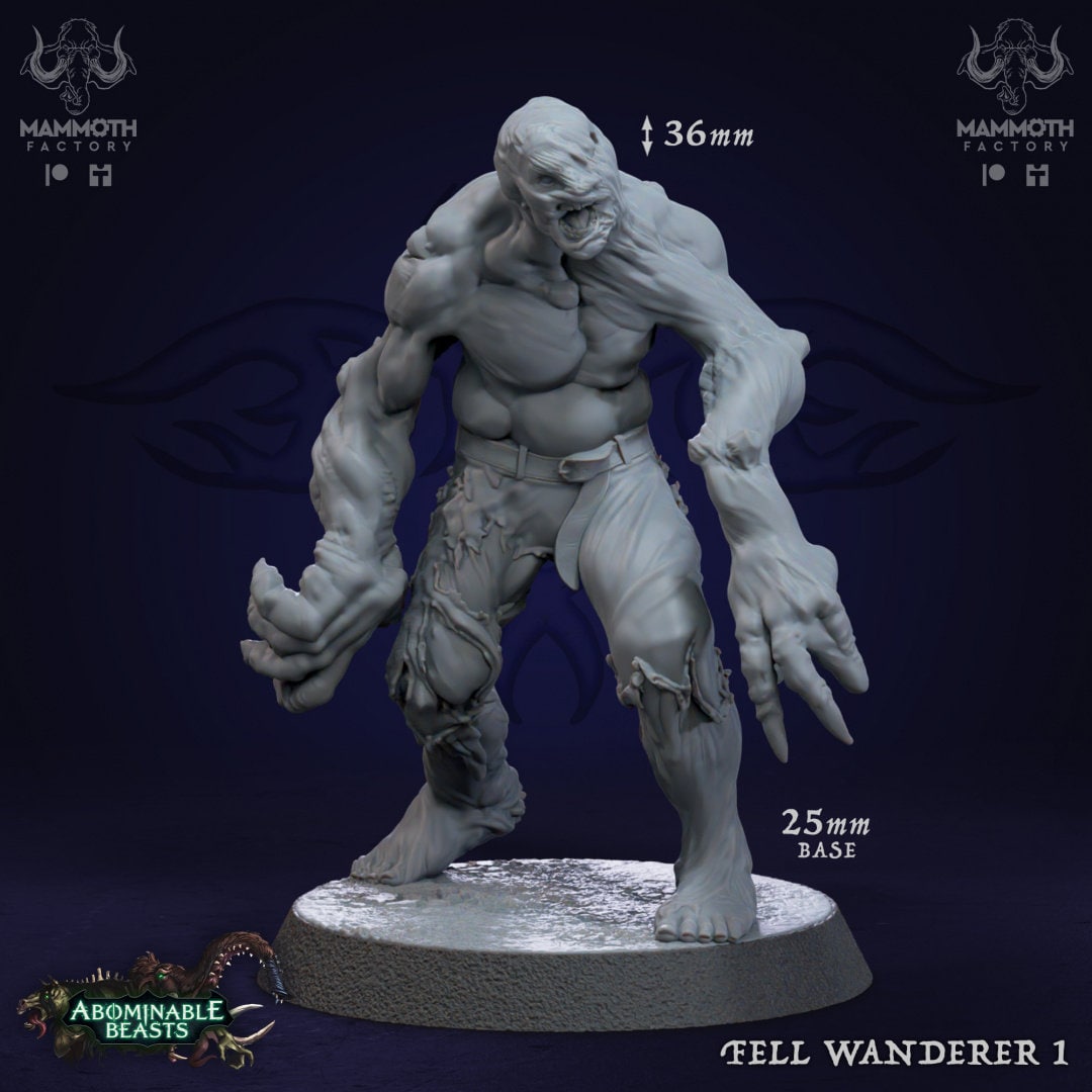 Infected Humans Zombies 5 Figures 12k 14k + BONUS Print 3D RPG Miniature Gift Idea mini | Dungeons & Dragons | Tabletop | Mammoth Factory