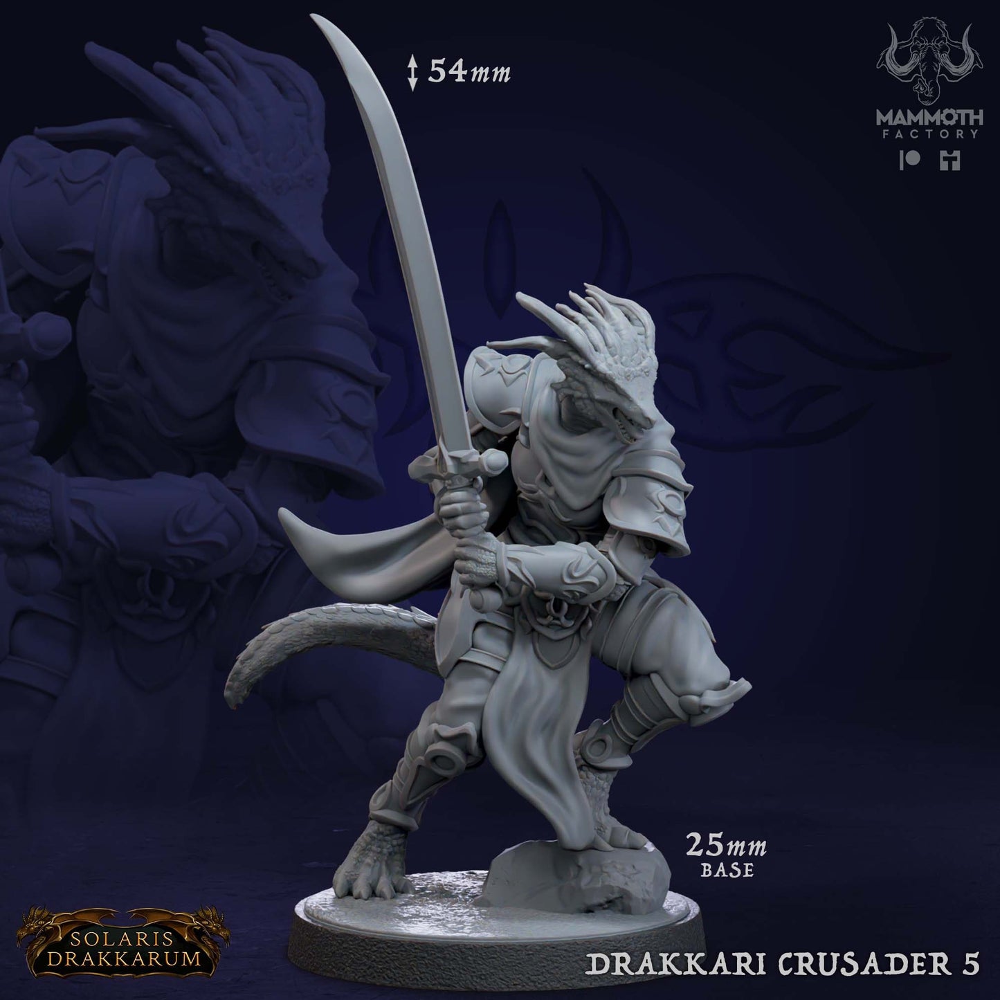 Drakkari Crusader Warband Bundle 8 Figures 12k 14k + BONUS Print 3D RPG Miniature Gift Idea mini | Dungeons & Dragons | Tabletop Mammoth