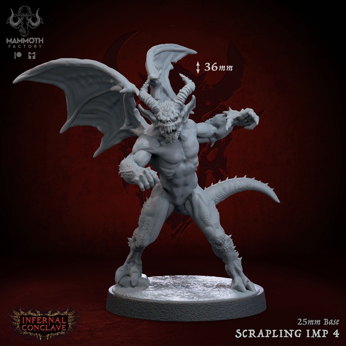 Scrapling Imps Warband Gargoyles Bundle 8 Figs 12k 14k + BONUS Print 3D RPG Miniature Gift Idea mini | Dungeons & Dragons | Tabletop Mammoth