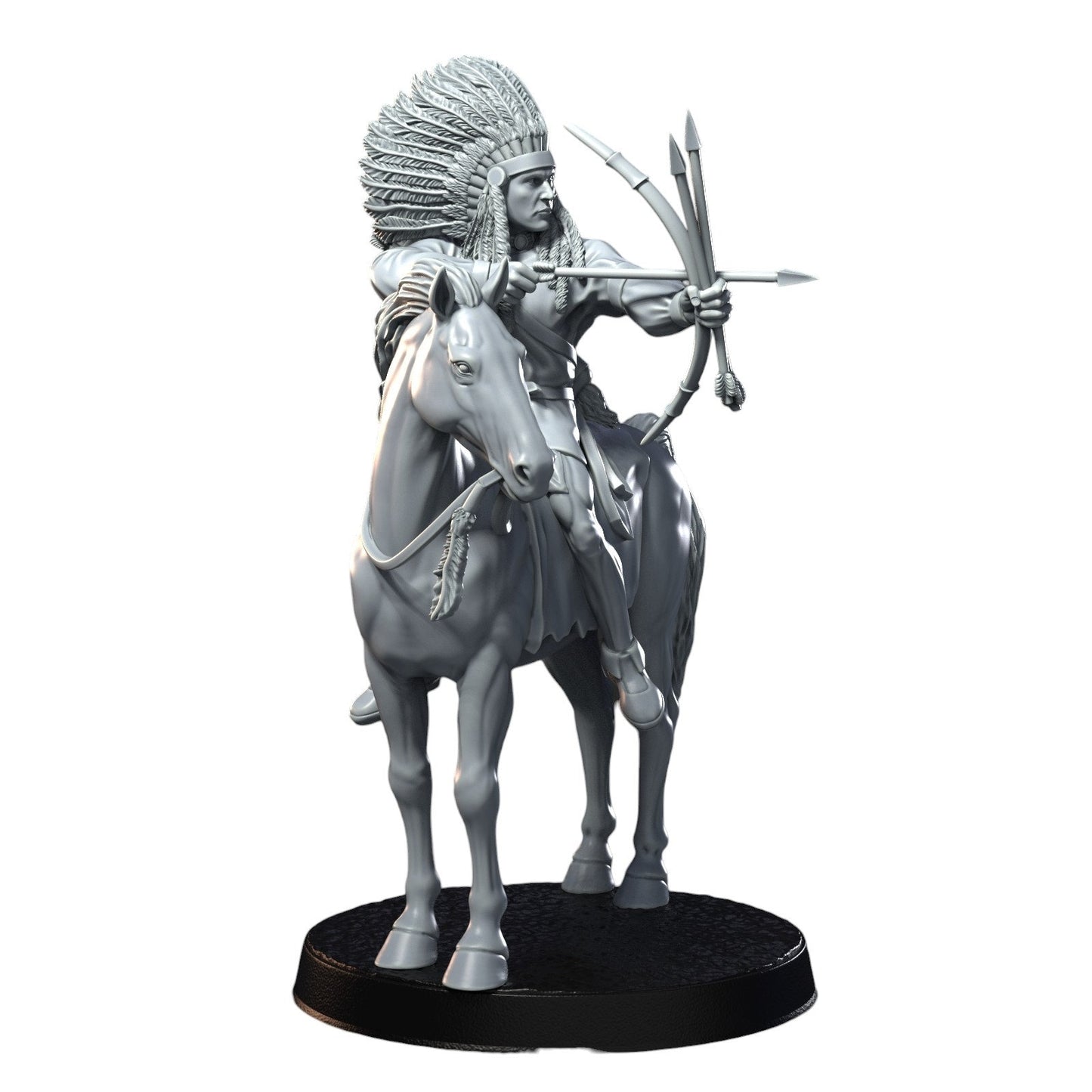 Set Indian Warriors Army Bundle 10 Figures 12k 14k + BONUS Print 3D RPG Miniature Gift Idea mini | Dungeons & Dragons | Tabletop RN Estudio