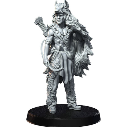 Coffret Armée de Guerriers Indiens : 10 figurines (12 000 $, 14 000 $) + BONUS ! Impression 3D ! Miniature RPG ! Idée cadeau ! | Donjons et Dragons | Jeux de table RN Estudio