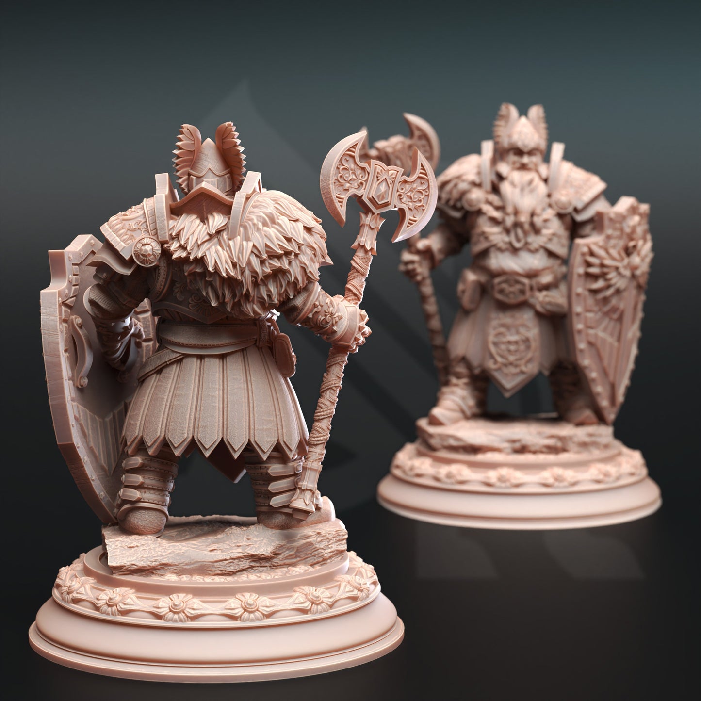 Dwarven Cleric of Life Glory - Tors 32mm Figure + BONUS print 3d 12k miniature Gift Idea TTRPG | Dungeons & Dragons | Tabletop | DM Stash