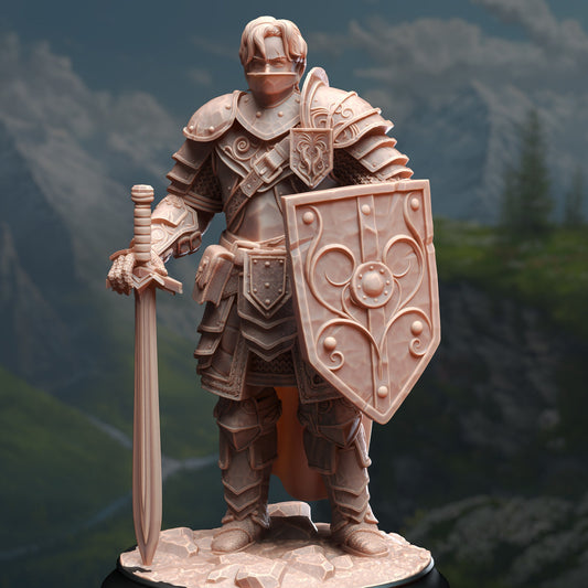 Arion - Human Battle Master Fighter  32mm Figure + BONUS print 3d 12k miniature Gift Idea TTRPG | Dungeons & Dragons | Tabletop DM Stash