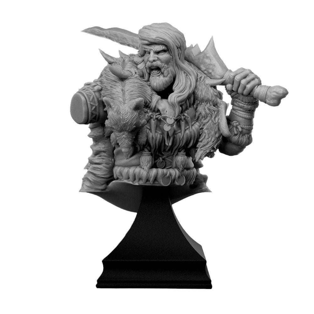 BUST - Clan Warrior Frost Berserker 143mm tall