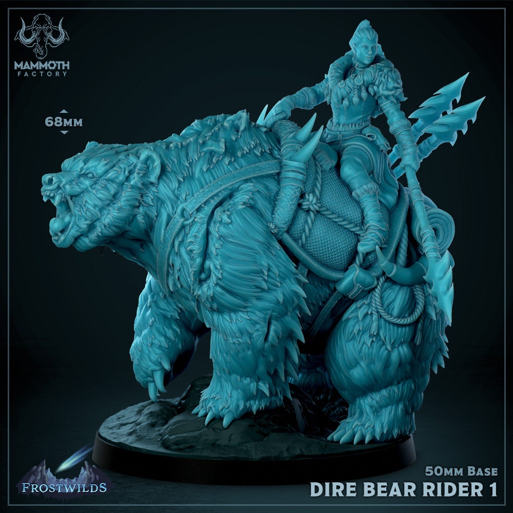 Dire Bear Raiders Warrior 3 Poses BIG