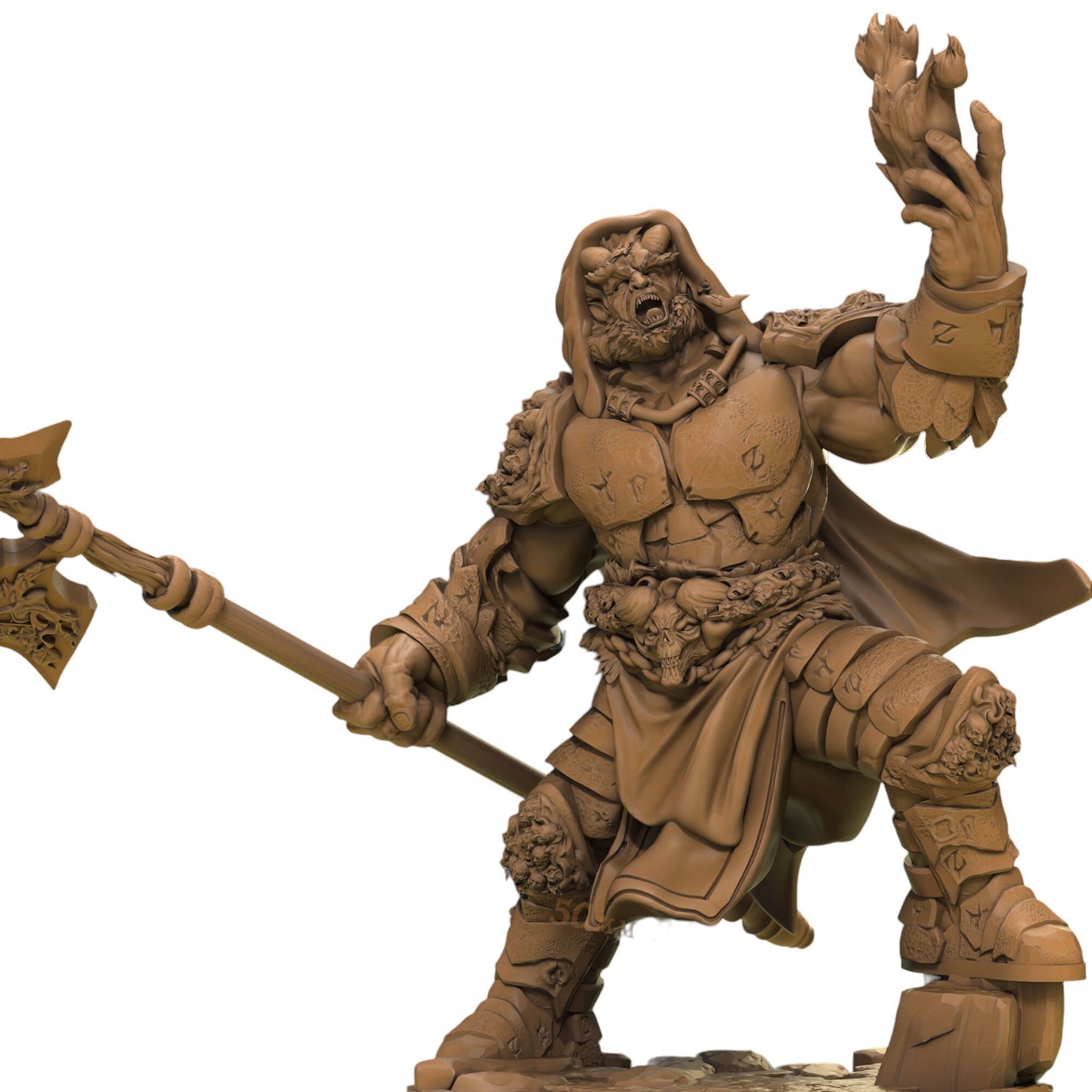 Flamespeaker - Mage Fire Enchanter Figure 12k 14k + BONUS Print 3D RPG Miniature Gift Idea mini | Dungeons & Dragons | Tabletop | Mammoth