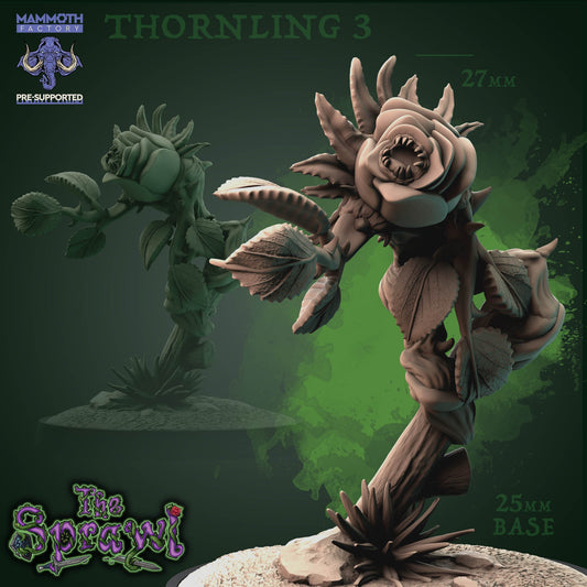 Thornling - Wildflower Plant Figure 12k 14k + BONUS Print 3D RPG Miniature Gift Idea mini | Dungeons & Dragons | Tabletop | Mammoth