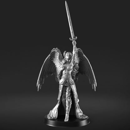 Raguel - Angel Archangel Knight Figure 12k 14k + BONUS Print 3D RPG Miniature Gift Idea mini | Dungeons & Dragons | Tabletop | RN Estudio