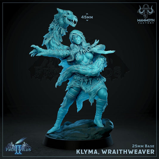 Klyma - Human The Soul Whisperer Figure DND 14k + BONUS Print 3D RPG Miniature Gift Idea mini | Dungeons n Dragons D&D Tabletop |Mammoth