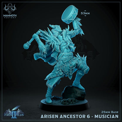 Ancestor 6 Musician Enemy Scout Figure DND 14k + BONUS Print 3D RPG Miniature Gift Idea mini | Dungeons n Dragons D&D | Tabletop | Mammoth