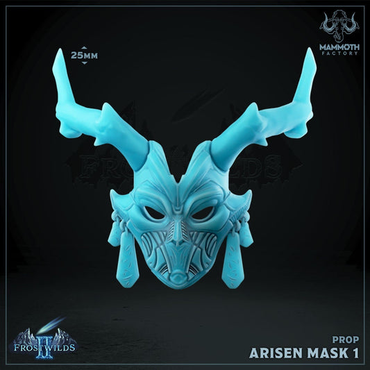 Arise Mask - Warrior Mask for Figures DND 14k + BONUS Print 3D RPG Miniature Gift Idea mini | Dungeons n Dragons D&D | Tabletop | Mammoth