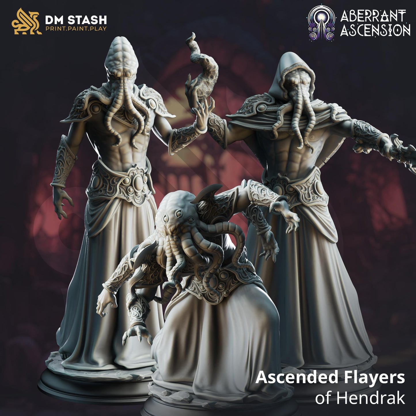 Hendrak - Ascended Mind FlayersDeep sea wraith (3 Bundle)