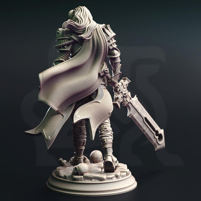 Vampire Knight - Ser Gaston Paladin Figure 14k + Base Print 3D RPG Miniature Gift Idea mini | Dungeons & Dragons DND Tabletop | DM Stash