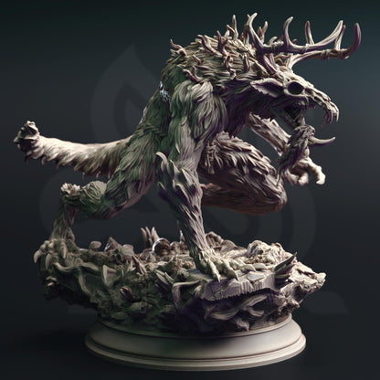 Wendigo Monstrosity - Dreadclaw Beast Figure 14k + Base Print 3D RPG Miniature Gift Idea mini | Dungeons & Dragons DND Tabletop | DM Stash