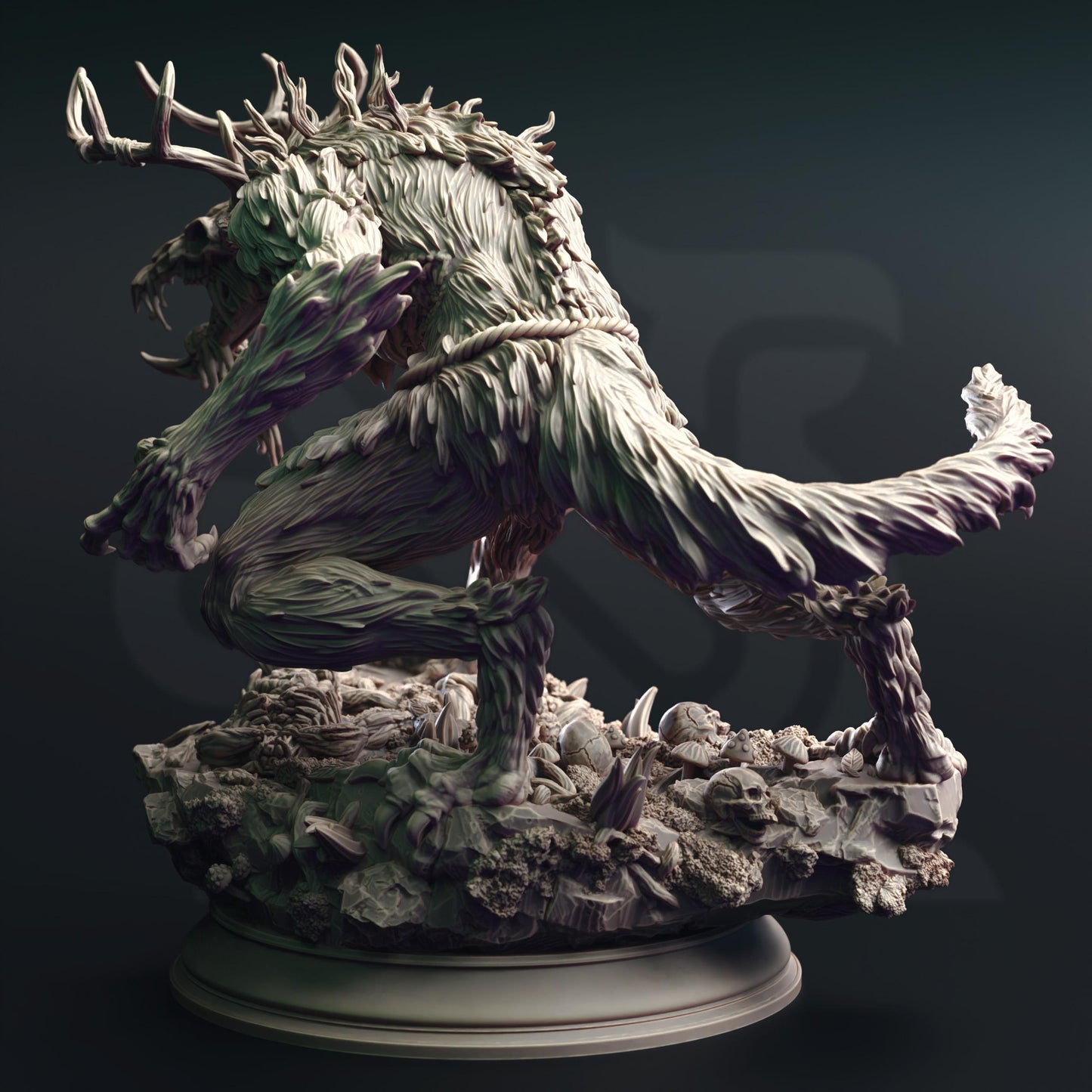 Wendigo Monstrosity - Dreadclaw Beast Figure 14k + Base Print 3D RPG Miniature Gift Idea mini | Dungeons & Dragons DND Tabletop | DM Stash