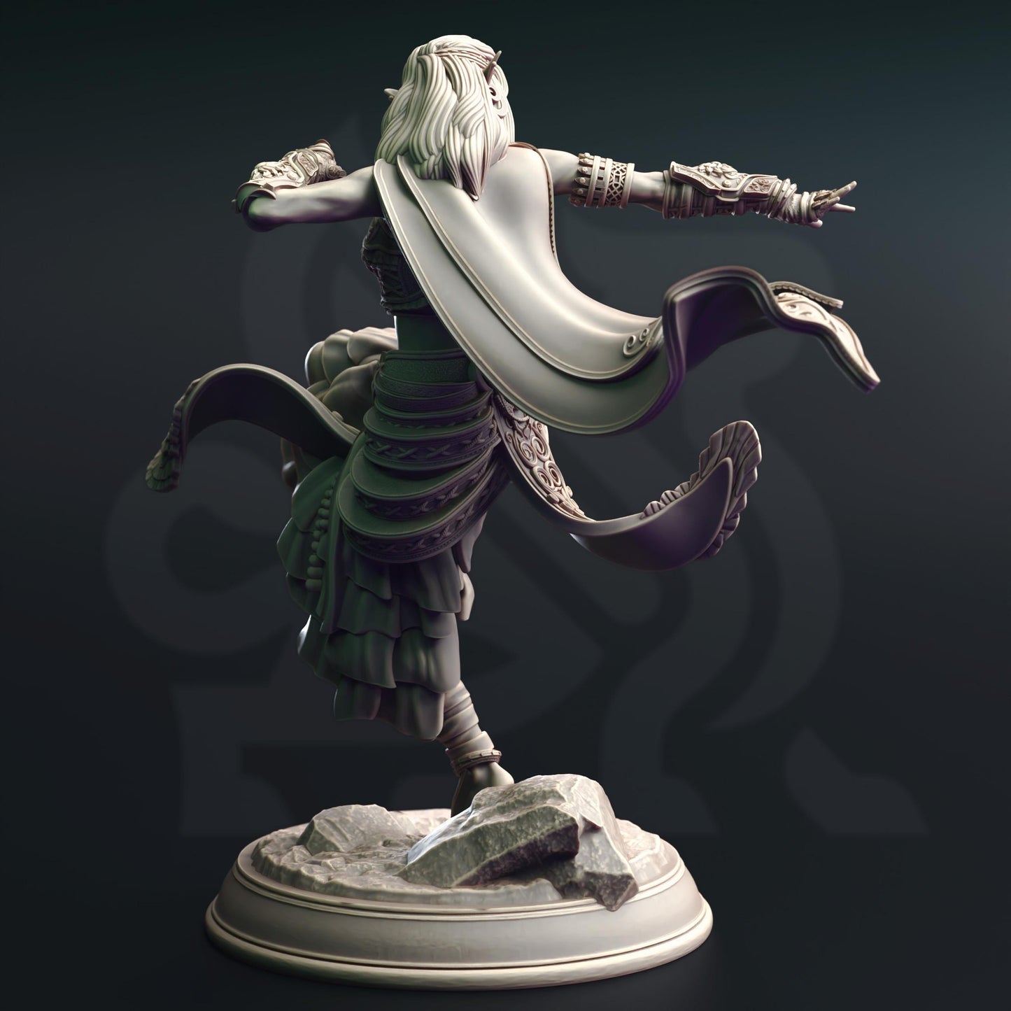 Cahira - Elf Sun Soul Monk Figure 14k + Base Print 3D RPG Miniature Gift Idea mini | Dungeons & Dragons DND Tabletop | DM Stash