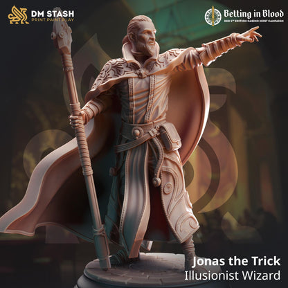 Human Illusionist Wizard Mage - Jonas